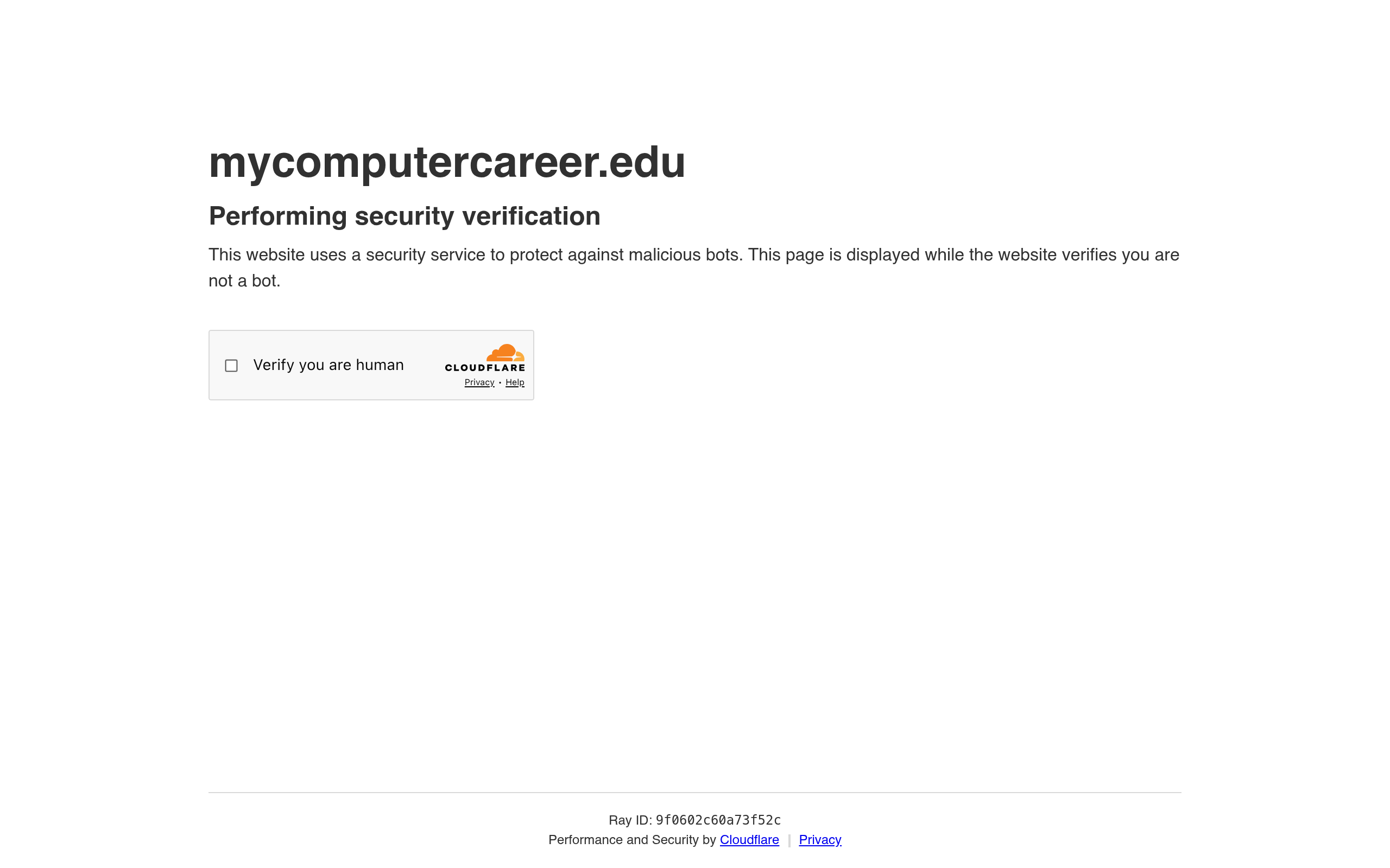 MyComputerCareer website