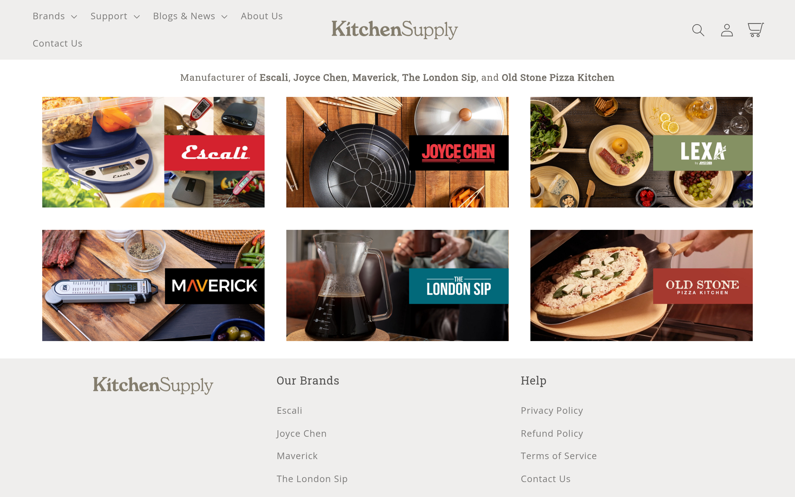 KitchenSupply website