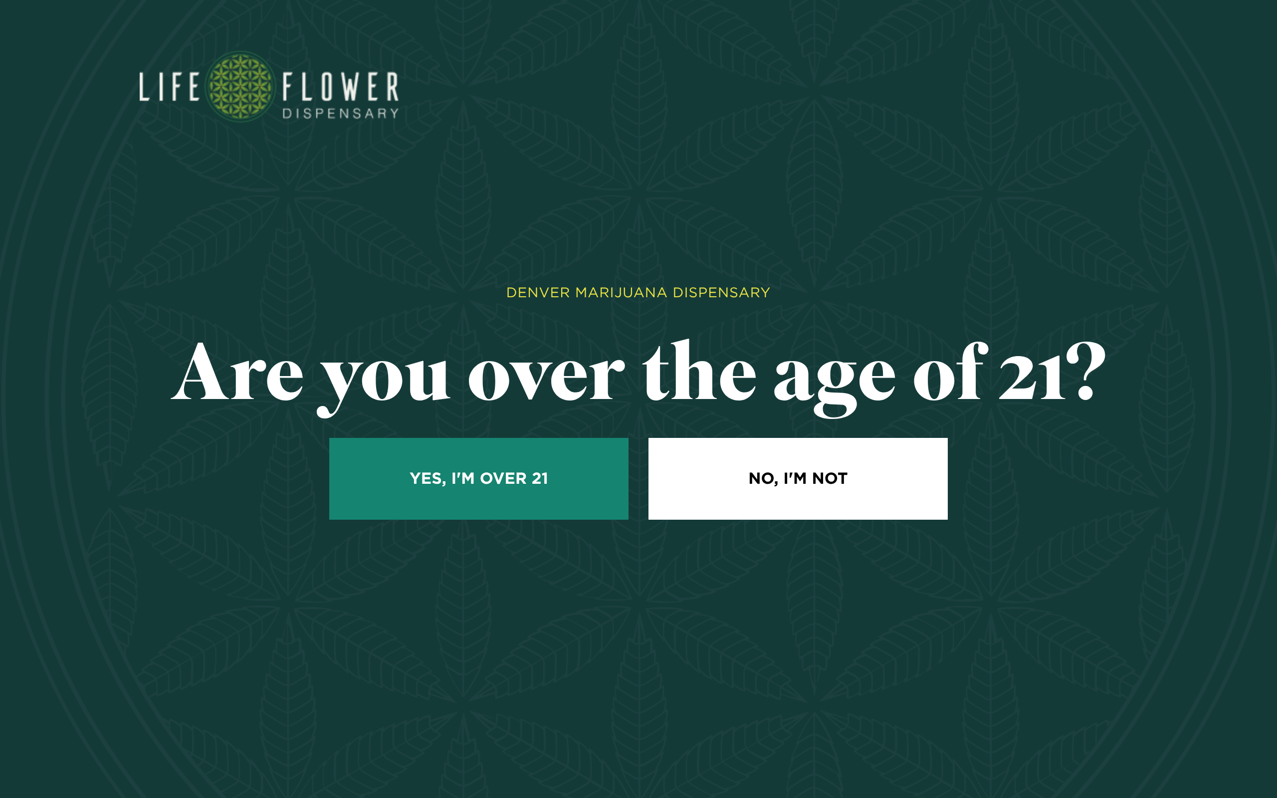 Life Flower Dispensary website