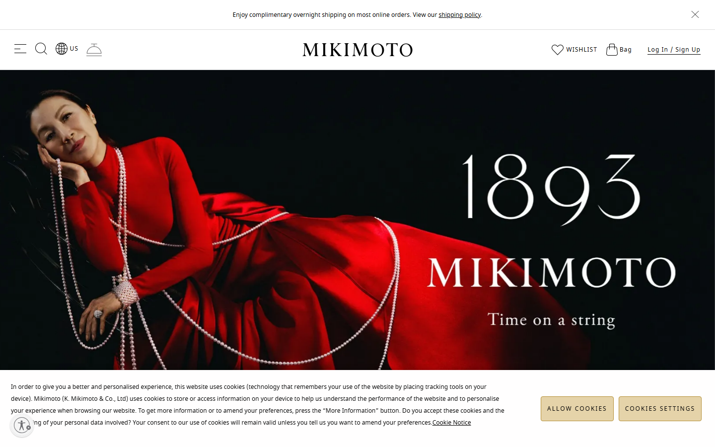 Mikimoto website