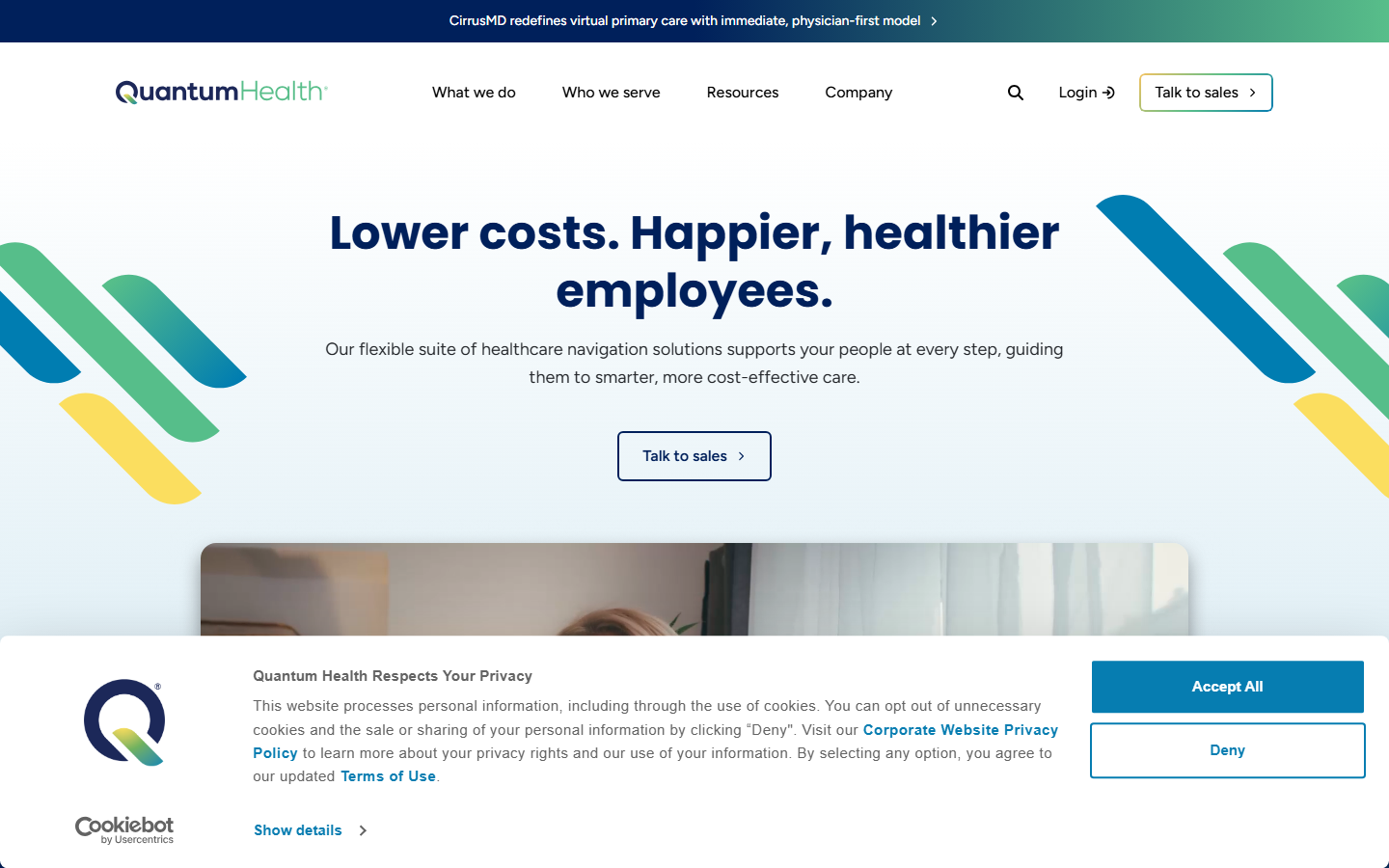 Quantum Health website