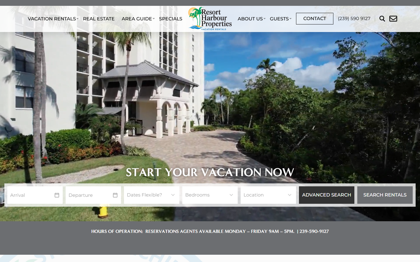 Resort Harbour Properties LLC website